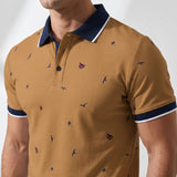 Serno | Męska koszulka polo ze wzorem stylowy design i letni komfort