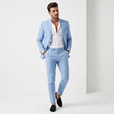 Serno | Elegancki garnitur męski slim fit dwuczęściowy