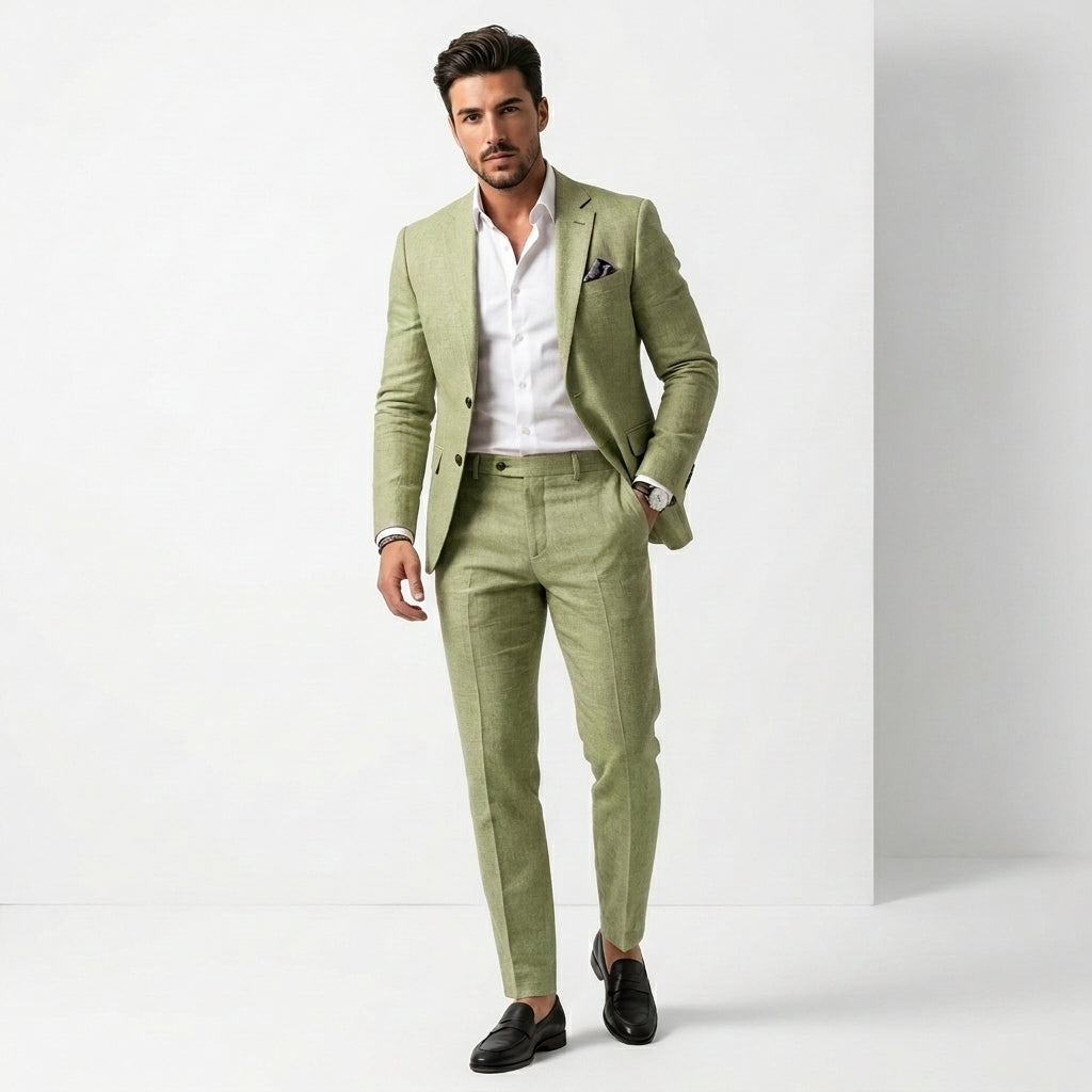 Serno | Elegancki garnitur męski slim fit dwuczęściowy