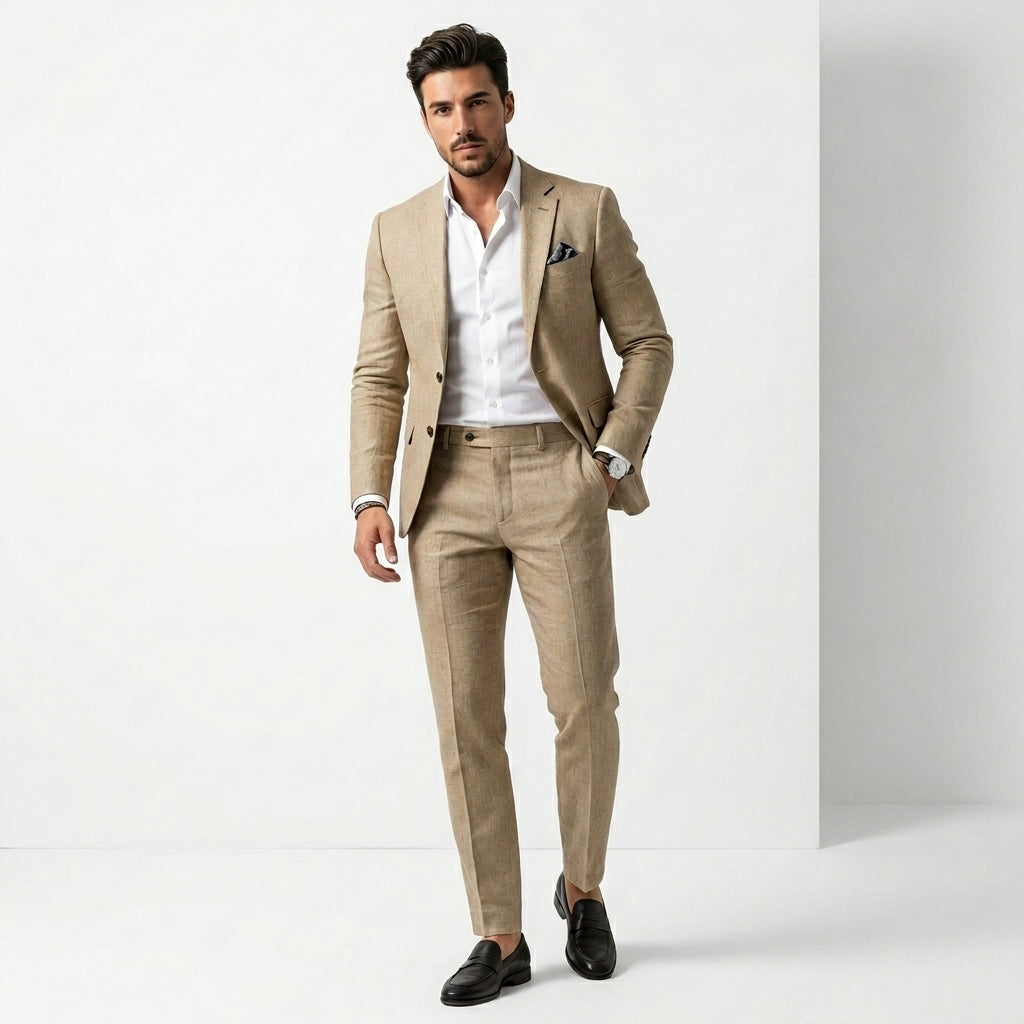 Serno | Elegancki garnitur męski slim fit dwuczęściowy