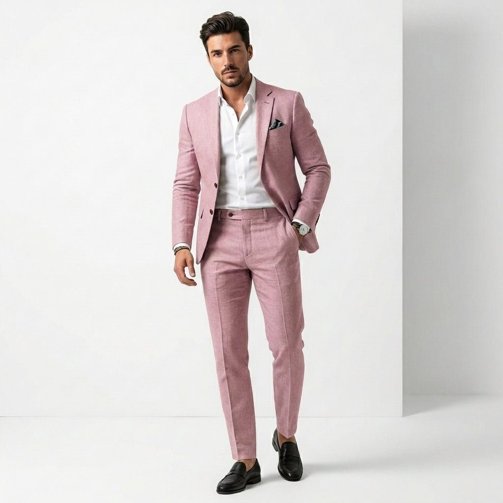 Serno | Elegancki garnitur męski slim fit dwuczęściowy
