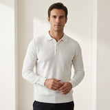 Serno | Męski sweter polo z wełny merino dopasowany premium