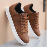 Serno | Męskie casualowe sneakersy z niską cholewką i sznurowaniem