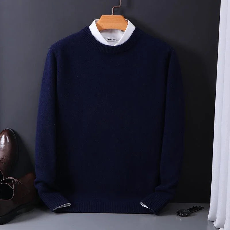 Serno | Męski sweter kaszmirowy klasyczny elegancki komfort premium