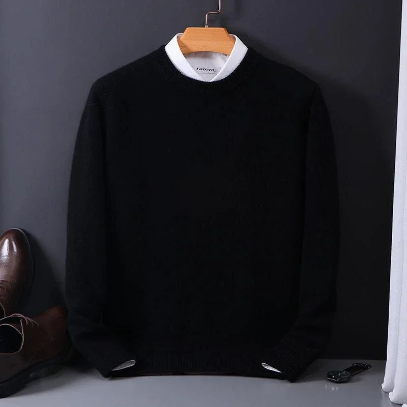Serno | Męski sweter kaszmirowy klasyczny elegancki komfort premium