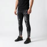 Serno | Męskie jeansy skinny fit z przetarciami stylowe i dopasowane