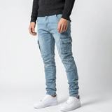 Serno | Jeansy cargo męskie slim fit stylowe i dopasowane