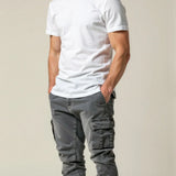Serno | Spodnie cargo męskie slim fit nowoczesny styl casual