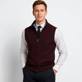 Serno | Elegancki męski kardigan bez rękawów smart casual na zamek
