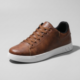 Serno | Męskie casualowe sneakersy z niską cholewką i sznurowaniem